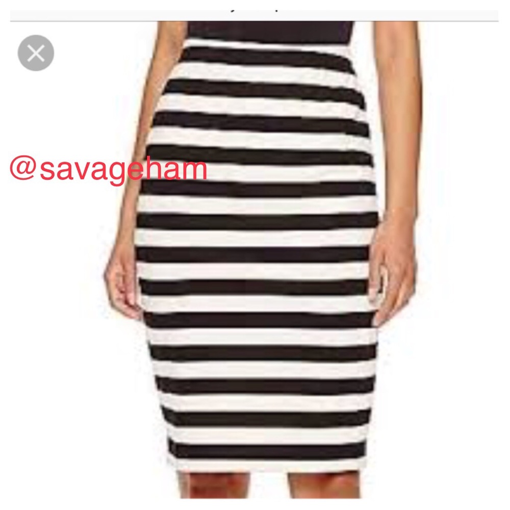 Alyx Stripe Pencil Skirt.
